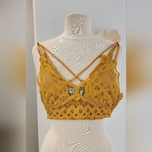 Mustard Yellow Lace Bralette